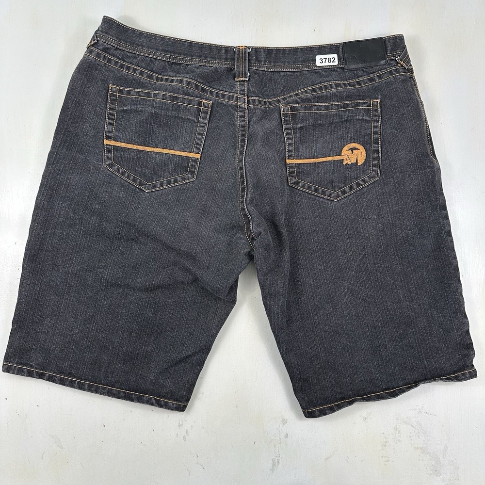 VTG 90s Mecca Denim Jean‎ Shorts Baggy Mens Jorts Actual 42 Blue Y2K Hip-hop EUC